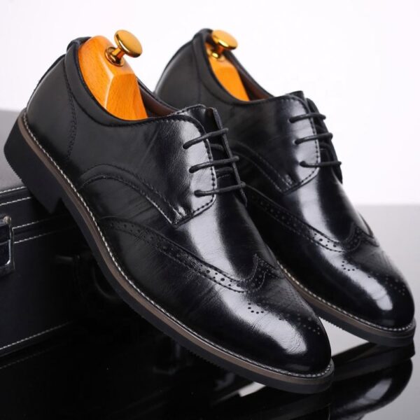 European Derby Italian Mocassin Shoes High Quality Men's Formal Oxfords Leather Dress Shoes