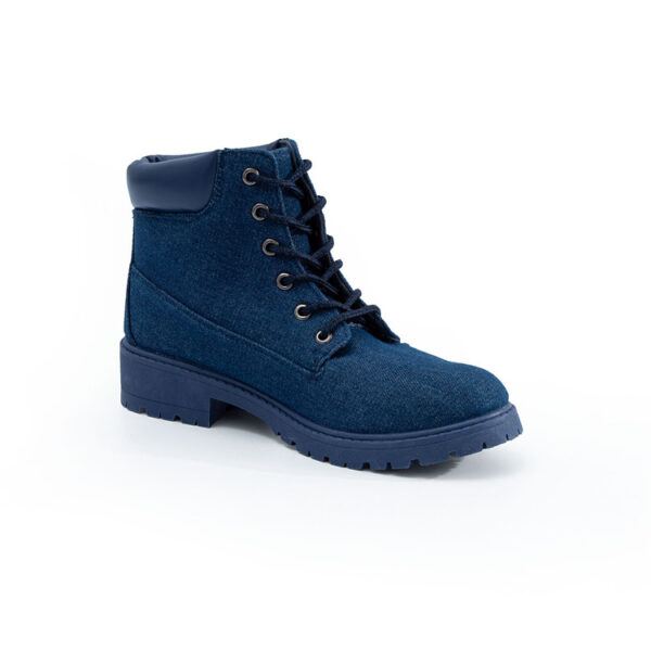 New Warm Inexpensive Winter Boots With A Denim Top Strap