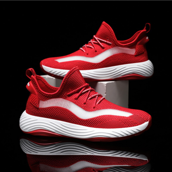 Men Cool Fashion Sneakers For Gym and Casual Shoe Red