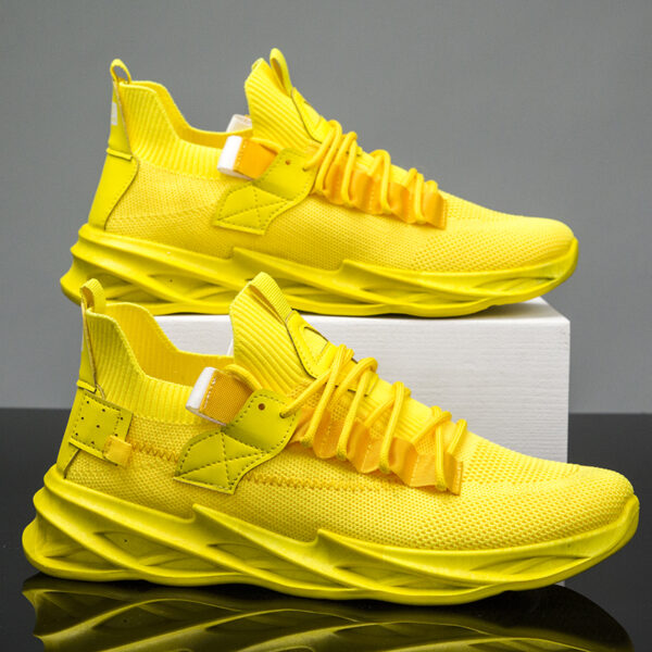 Stylish New Yellow Sport Men's Trainers Sneakers