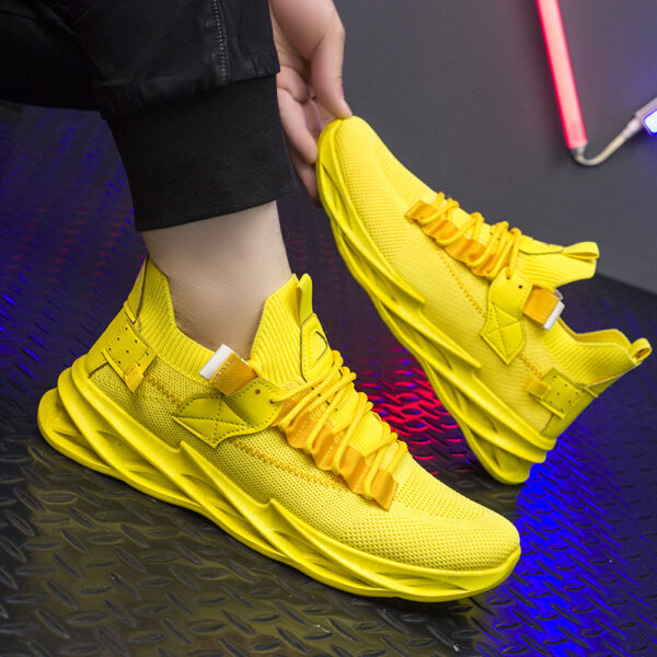 Stylish New Yellow Sport Men's Trainers Sneakers