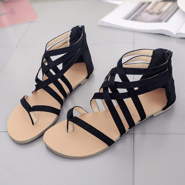 Summer Women Roman Gladiator Flat Sandals