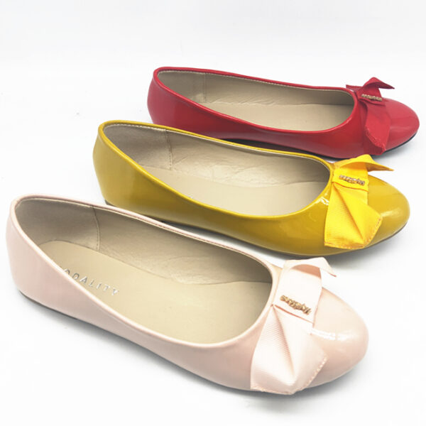 Fashionable Loafers Ballet Pumps Open Leather Female Shoes Flat For Women